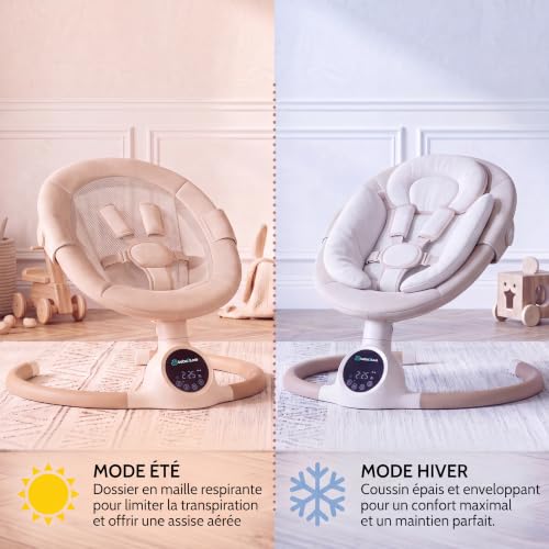 BEBE2LUXE Alpha Balancelle/Transat Bébé Électrique Beige – vue 4