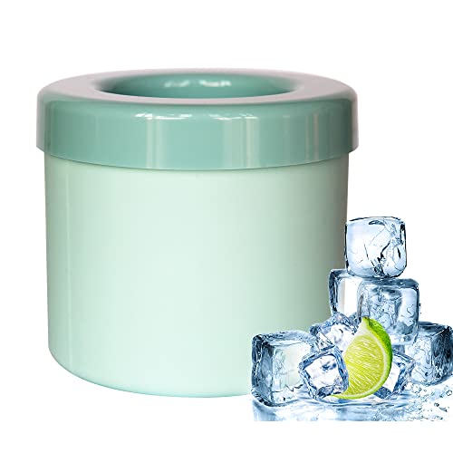 Molde para cubitos de hielo 3D cilindro pequeño azul miniatura 1