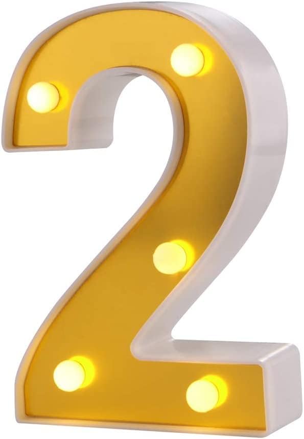 8.5 Inch LED Golden Marquee Letter/Number Light Sign 26 Golden Alphabet Light Up Marquee Letters Sign for Wedding Birthday Party Christmas Home Bar De