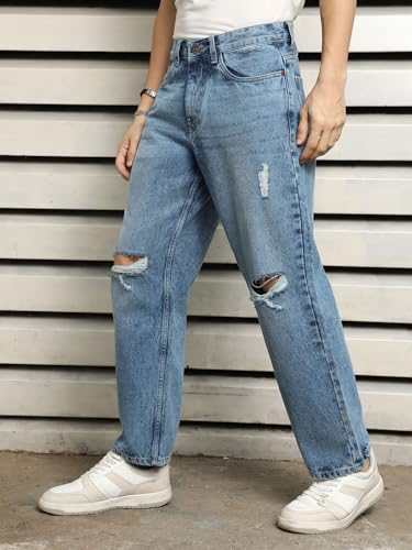 Image of HIGH Star Men's Regular Fit Mid Rise Jeans