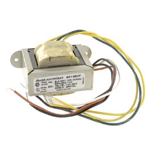 6K140HF, Isolation Transformer. 115/230V; 50VA; Out: 115V; Leads