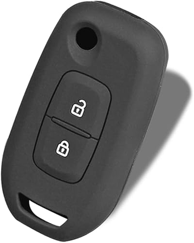 Miniatura 2 de Funda para llave de coche, para R-enault Logan 2 Captur Sandero Stepway Duster 2019 2020 2 con 2 botones, funda de silicona para llave de automóvil