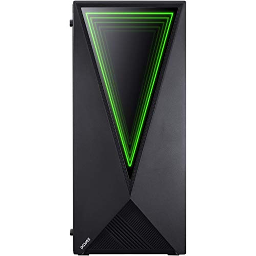 GABINETE MID-TOWER VECTOR PRETO 3 FANS RGB LATERAL EM VIDRO TEMPERADO - VCPTRGB3FV - PCYES