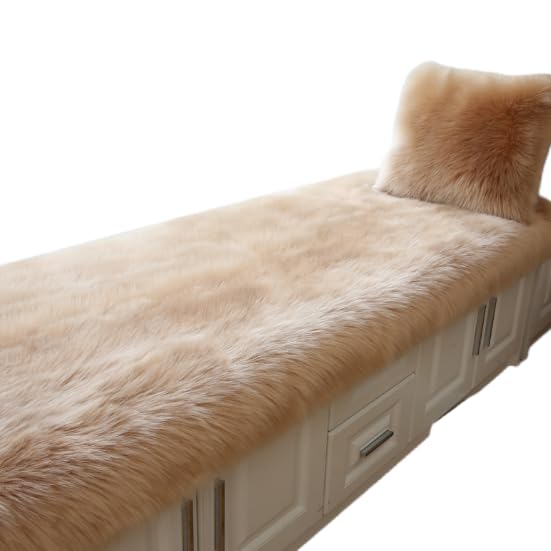 Tapis en peluche kaki 80x160 cm pour chambre à coucher moderne