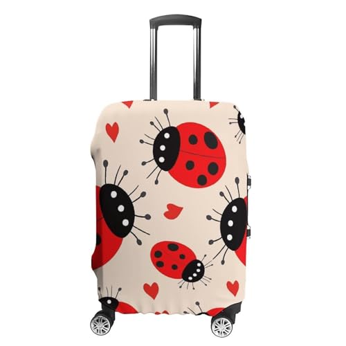 Ladybug Luggage Cover, Washable Elastic Suitcase Cover Protector Fit 18-32 Inch Luggage