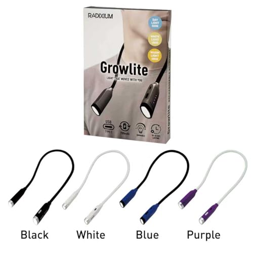 Neck Reading Light, 3 Color & Brightness Adjustable Book Light for Reading in Bed, Hands-Free, Lightweight, USB C Rechargeable, Eye-Caring, Perfect for Crafts, Camping, Kids & Adults (white) - image 5