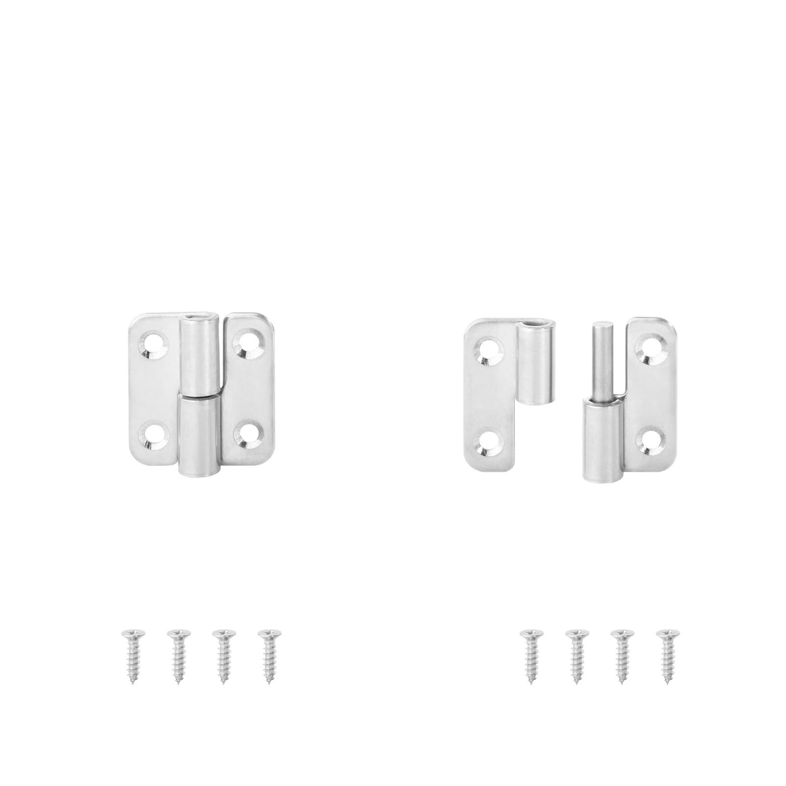 Cbtyacvlp Stainlesssteel37mm R 2 Pack Stainless Steel 270 Degree Detachable Lift Off Hinge Black For Kitchen Cabinet Cupboard Furniture Door(Stainlesssteel37mm R)