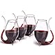 FLOW Barware Port Glasses | 4 x 90 ml Port Sipper Gläser | Einzigartiges Port Gläser Geschenkset für Port, Sherry, Brandy & Fortified Wine | Pfeife Sipping Port Weingläser