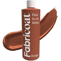 Fabricoat Fabric Paint & Upholstery Dye, Orange, Flexible Finish
