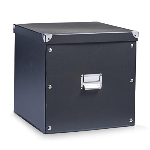 Zeller 17635 Aufbewahrungsbox, Pappe / 33.5 x 33 x 32, schwarz, 33,5 x 33 x...