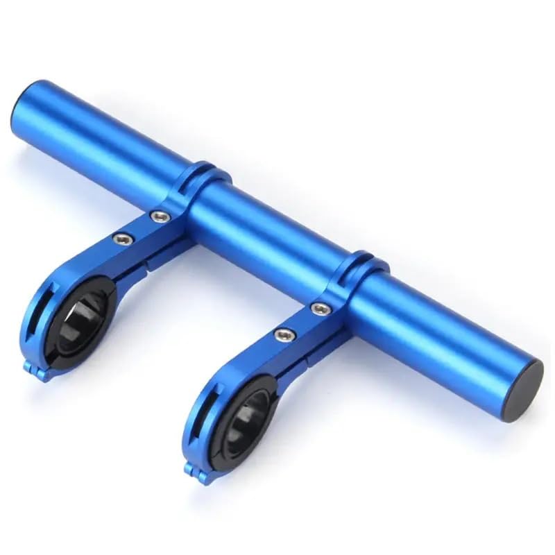RVIFY Pata de Cabra para Bicicleta Soporte de extensión para Manillar de Bicicleta, Soporte para Faro de Bicicleta Accesorios de Bicicleta(Blue 20cm)