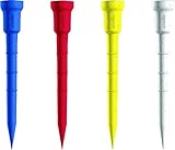 0 Longridge Golf Zubehör Lignum 62 mm Tees 16 PK, Mehrfarben