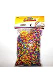 Loom Bands Tie Dye Dual Color 1200 Latex Free Bands with 50 Clips
