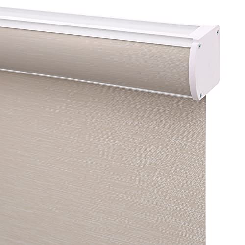 Changshade Custom Size Cordless Roller Shades, Blackout Roller Window Blinds With Thermal Insulated For Office, Living Room, Bedroom, Kitchen, Easy Installation Cmc-Rol-Bw-A #TOP2