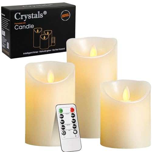 Bougies sans flamme Crystals pour sécuriser votre intérieur avec style et confort
