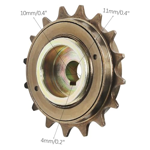 91.SCS 16T Freewheel Sprocket Adapter for MY1016Z & MY1018 Motors – Right-Hand Clutch Freewheel Hub for Electric Bike Conversion Kits, E-Scooters, Go-Karts, DIY Motor Projects (Right)