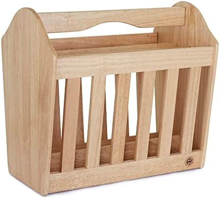 Apollo Rubber Wood Magazine Rack