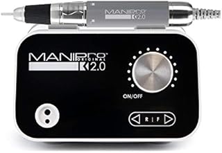 Kupa, Inc Manipro Original 2.0 Nail File Drill Sleek Stylish Responsive Powder, Black