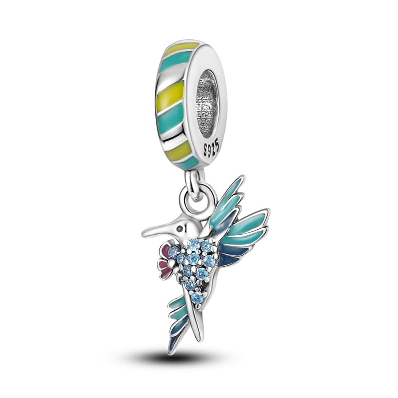 FLUFLO Charm Anhänger Damen 925 Sterling Silber für Armband Charms Beads passend für Pandora Armband und Halskette, Kompatibel mit Europäischen Armbänder für Frauen Mädchen C01