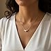 SmileBelle Gold Pearl Necklace, Dainty 3 Pearl Choker Necklace for Women's Strand Necklaces as Bride Wedding Bridesmaid Jewelry, Simple Pearls Pendant Gold Jewelry as Birthday Costume Gifts for Women