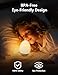 NICKLUC Egg Night Light for Nursery: Baby Night Lights Tap Lamp Stepless Dimming with Warm White and 7 RGB Colors Rechargeable Portable for Infant and Kids Bedroom Breastfeeding Sleep Aid
