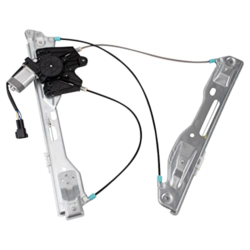 Image of TRQ Front Passenger Side Power Window Motor and Regulator Assembly Power with Motor One Touch Anti Pinch Compatible with 2013-2020 Ford Fusion