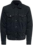 Only & Sons NOS Men's Onslouis Jacket Pk 3592 Noos Denim Jacket, Purple (Black Denim Black Denim), (Manufacturer Size: XX-Large)