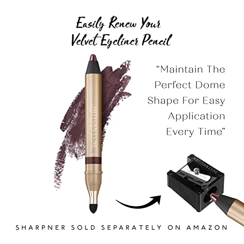 Artisan L'uxe Beauty Velvet Jumbo Eyeliner Pencil - Smokey Eyes In 3 Minutes - Water-Proof, Smudge-Proof, Long-Lasting - Age-Defying Essential Oils - Tempt (Shade: Deep Plum) #TOP2