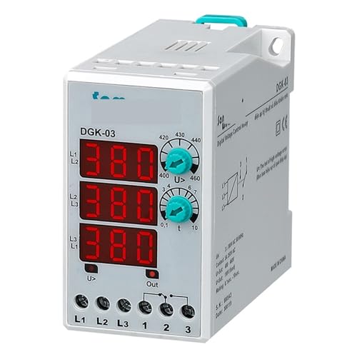 Relais de protection DGK-03 protège vos appareils triphasés des surtensions 380V