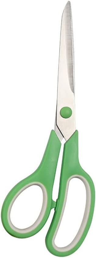 Kitchen Scissors Tailor Scissors Stainless Steel Embroidery and Sewing Scissors for Fabric Craft Needlework(Green)