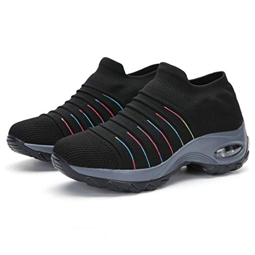 Chaussure décontractée anti-fatigue et pantoufles de maison à mémoire de forme noire