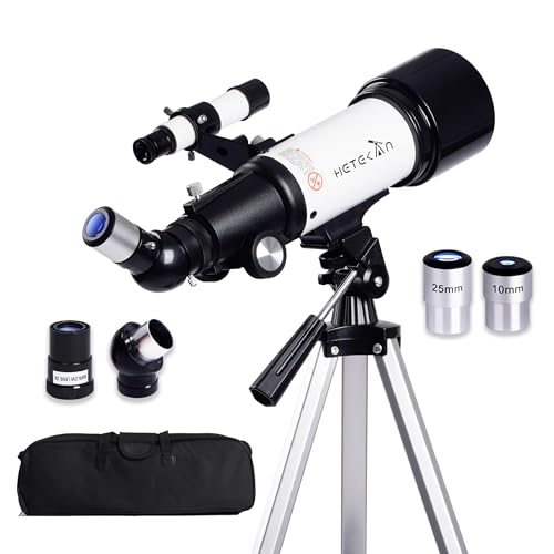Telescopios Astronomicos, Telescopio para Niños Principiantes, 70mm De Apertura 400mm AZ Monte Telescopios para...