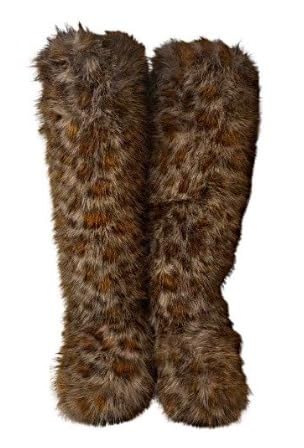 Wild Diva Melanie-22 Women's Faux Fur Fluffy Short Snow Knee High Boots Warm Comfortable Outdoor Furry Shoes (Runs Small)3