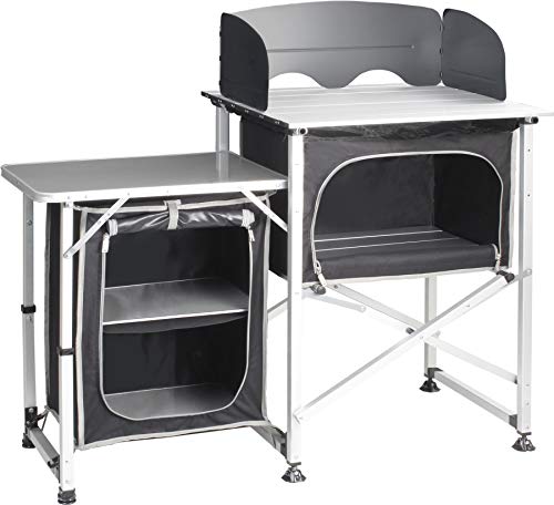 BRUNNER - Articoli da Campeggio Snack Square Kitchen Cabinet, Black 2020