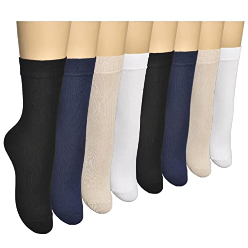 Image of Women's Thin Rayon Seamless Toe - Dress Socks Women with Gift Box
