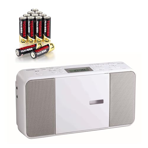 (未使用･未開封品)東芝 CDラジオ TY-C251(W) コンパクト スリム ボディー 縦型 ワイドFM 対応 外形寸法 280×149×63mm 質量 約1.2kg 41NrvdnmGwL.jpg