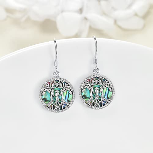 Image of YFN Sister Earrings Gifts from Sister, Sterling Silver Crystal Sister Earrings Jewelry, Birthday Jewelry Gift for Sisters