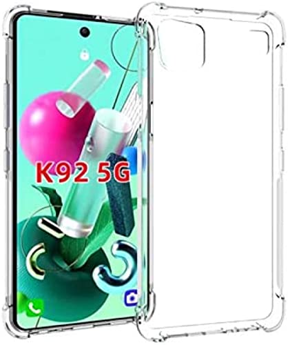 Tektide Case Compatible for LG K92 5G, [Invisible Armor] Xtreme Slim, Clear, Soft, Lightweight, Shock Absorbing TPU Bumper/Back Cover