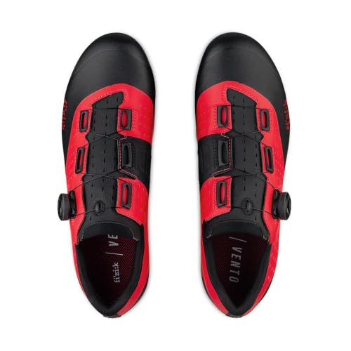 Image of Fizik Vento Overcurve X3,Off-Road Gravel Boa Shoes, Red /Black, 9