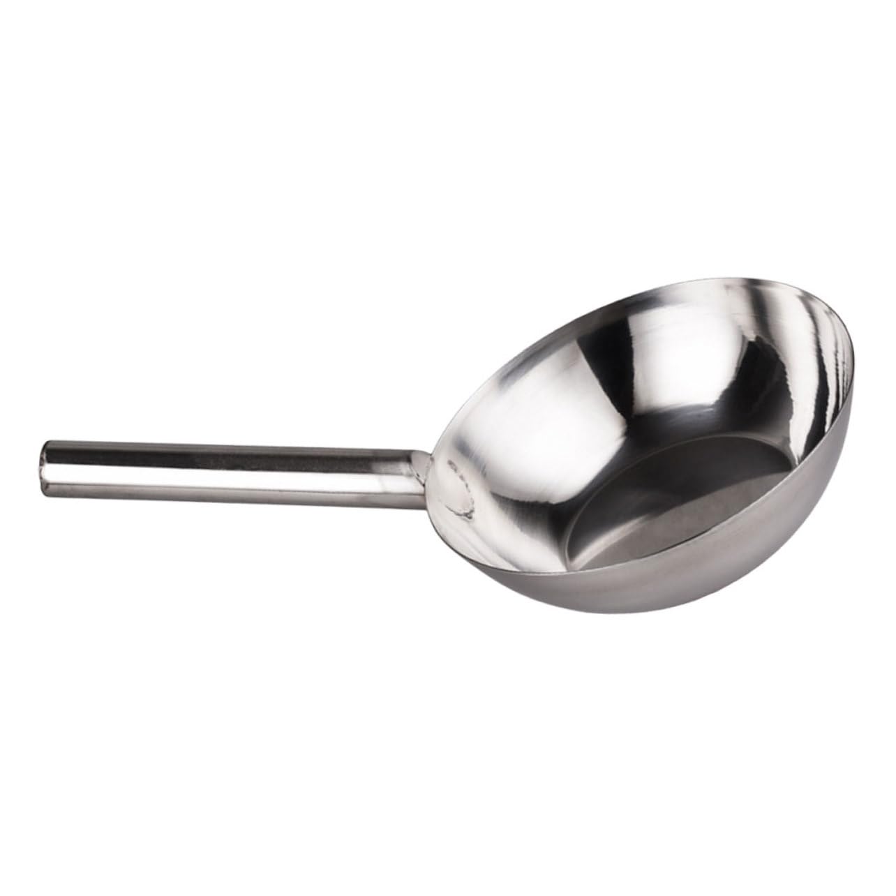 Cucharón De Acero Inoxidable Pequeño Mango Largo, Pala Para Agua De Cocina, Cucharón Resistente Para Sopa y Líquidos, Utensilio Multifuncional Para Hogar y Gastronomía, Diseño Cerrado