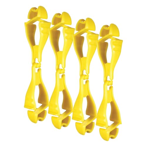 Image of Ergodyne Squids 3400 Glove Clip Holder with Dual Clips, Lime, 1 Count (Pack of 4)