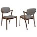 Coaster 105352 Home Furnishings Side Chair (Set of 2), Dark Walnut