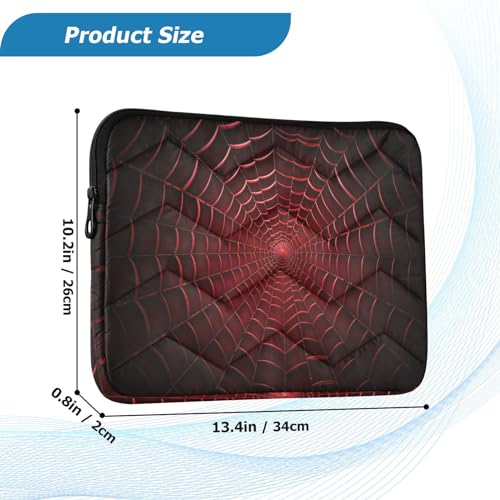 Funda impermeable para portátil de 13-14 pulgadas texturizada roja miniatura 3