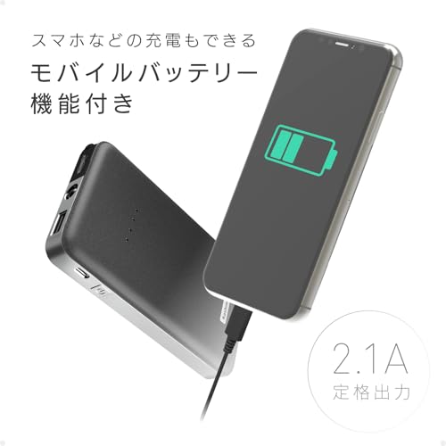 カシムラ(Kashimura) ジャンプスターター5400mAh 車のバッテリー上がり対策 ガソリン車2.5L対応 保護回路機能内蔵のジャンプスタートケーブル LEDライト搭載 NKD-151