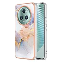 Custodia HAOYE Per Huawei Honor Magic5 Pro, Morbida TPU Antigraffio, Viola