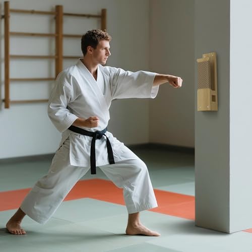 MR Wall Mount Makiwara 18”x4.5”, Traditional Makiwara Board Strike Pad, Professional Makiwara Punching Board, Clapper Mount Punching Pad by MR - Image 7
