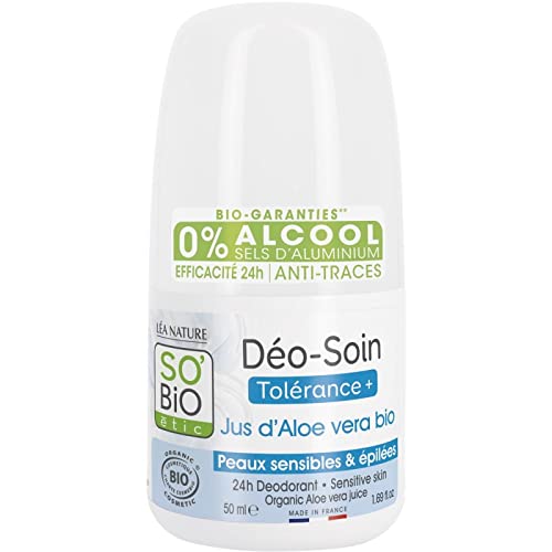 SO BIO - Déodorant Aloe Vera Hypoallergenique Bio 50Ml - le Lot De 3