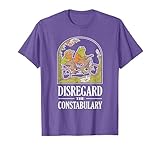 Disregard The Constabulary - Funny Frog Meme Police T-Shirt, Men, Purple Heather, Large