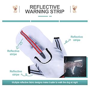   Clear-Dog-Rain-Coats-Waterproof-Dog-Raincoat-Rain-Jacket-Raincoat-Adjustable-Reflective-Lightweight-Pet-Rain-Clothes-Dog-Hooded-Slicker-Poncho-for-Small-Medium-Large-DogsXL