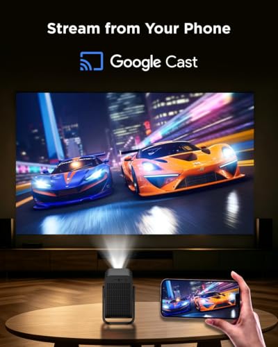 TCL C1 Smart Google TV Projector, WiFi and Bluetooth, 285° Rotating Gimbal - image 8